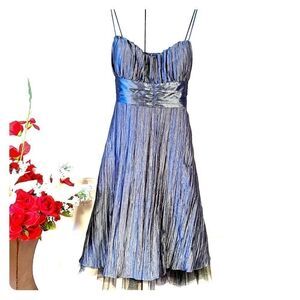SLATE SATIN & TOOLE DRESS by JUMP SIZE 9/10